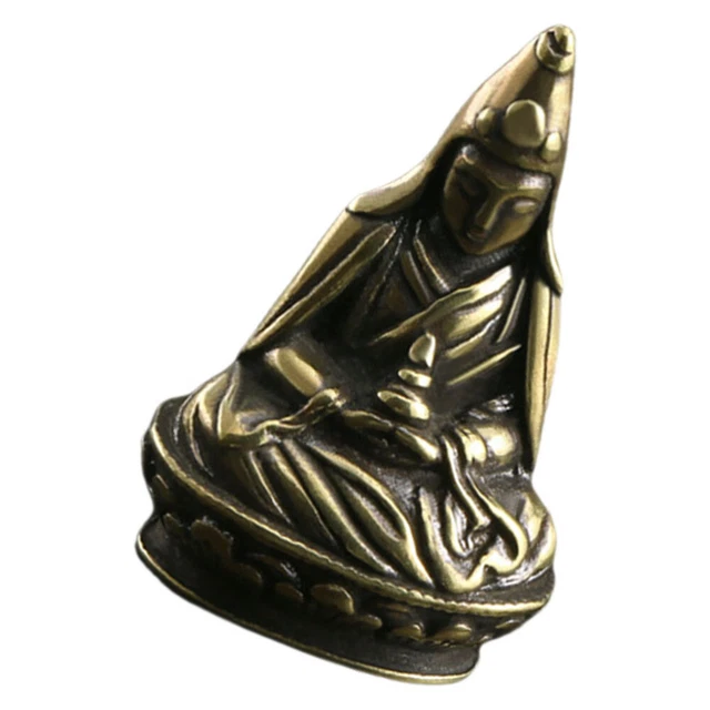 Avalokitesvara desktop ornamento guanyina Avalokitesvara statuetta artigianato rame