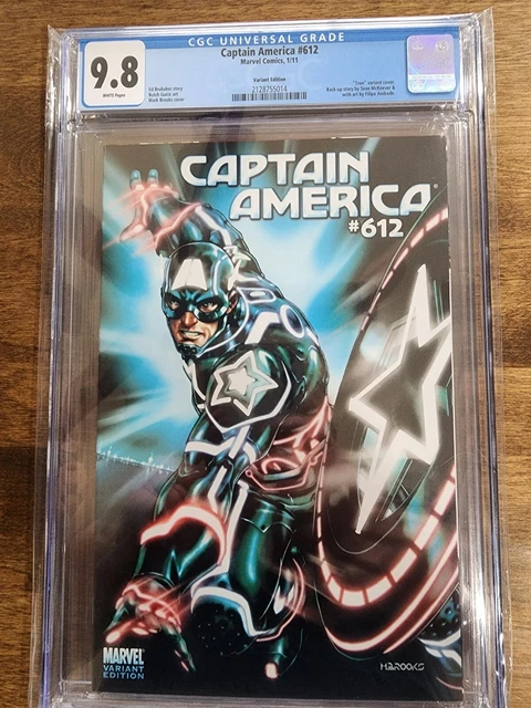 Captain America #612 CGC 9.8 Mark Brooks TRON Variant (2011)