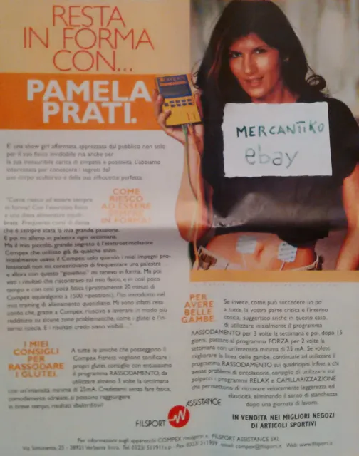"In Forma Con Pamela Prati" Pubblicità Advertising Werbung Italian Clipping