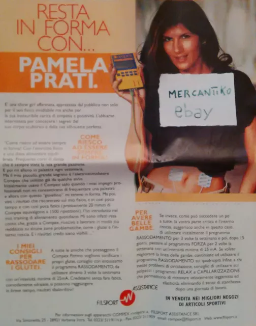 "In Forma Con Pamela Prati" Pubblicità Advertising Werbung Italian Clipping