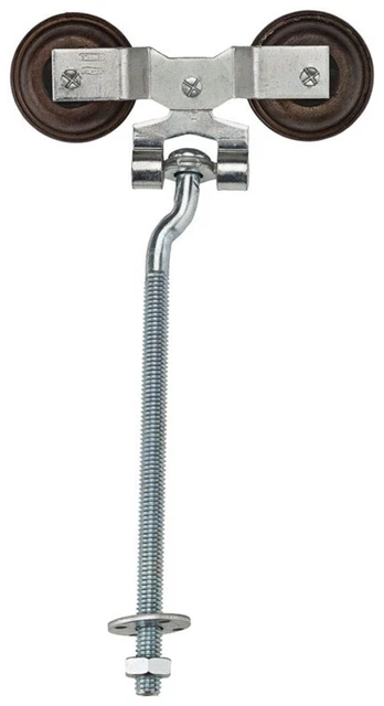 Stanley N193-656 Zinc Plated Steel Round Rail Barn Door Hanger 300 lbs. Capacity