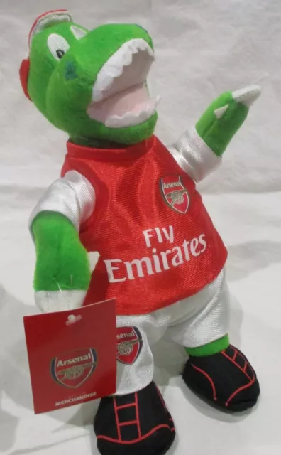 Arsenal FC Football Club Gunnersaurus AFC Official Mascot Soft Toy BNWT