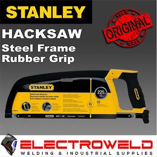 STANLEY 12" 300mm Hacksaw, 24TPI, Steel Frame, Rubber Grip Saw - STASTHT20139L