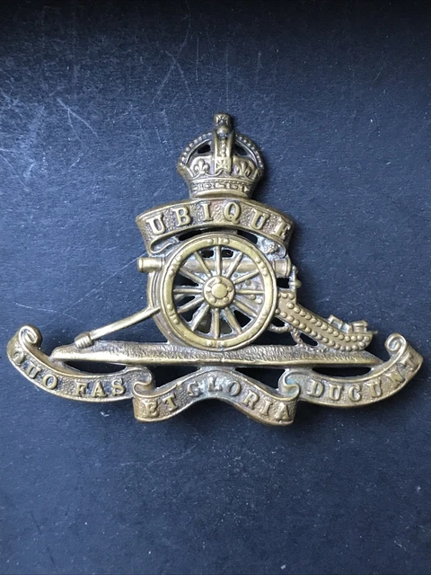 ROYAL ARTILLERY ORIGINAL British Army Cap Badge WW1 £14.00 - PicClick UK