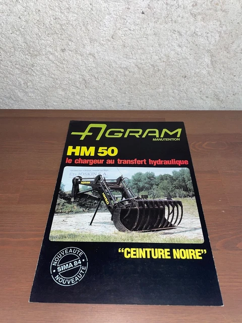 Agram BROCHURE PROSPEKT PROSPECTUS CHARGEUR+RELEVAGE AVANT AGRAM tracteur-ih ...