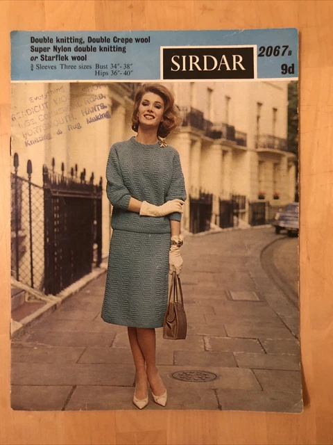 Vintage Strickmuster * Damen Pullover Anzug - SIRDAR Nr. 2067-DK
