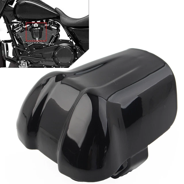 1* Copertura corno stile cascata per Harley Davidson 1995-2020 nero lucido