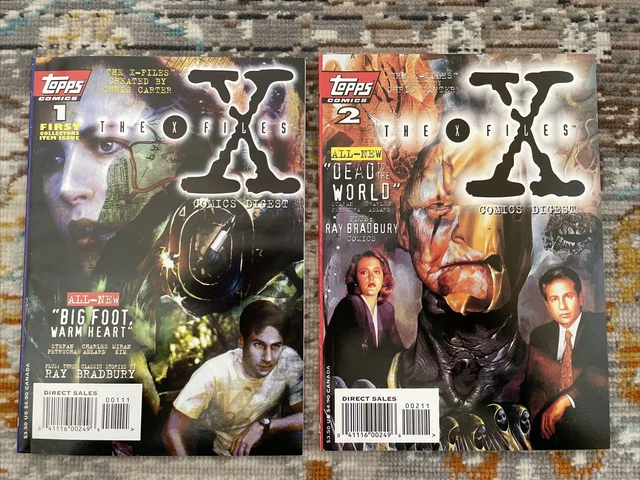 X-Files Comic Digest.  #1 &#2. Topps Comics 1995. NM