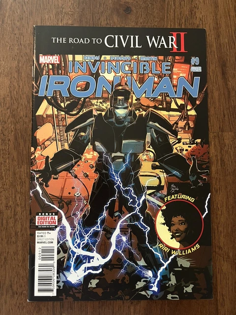 Invincible Iron Man #9 2Nd Print Nm 1St Riri Williams Ironheart Mcu