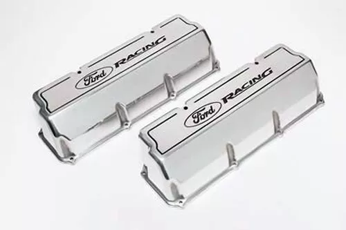 1969-82 Ford Racing Polished Aluminum Tall Valve Covers Cleveland 351C 400M