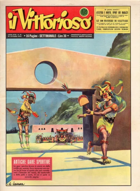 [MAB35] rivista a fumetti VITTORIOSO anno 1954 numero 41
