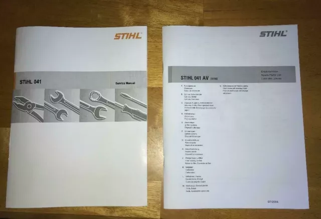 041 AV 041AV Stihl taller de servicio reparación y lista de piezas diagrama manual ()