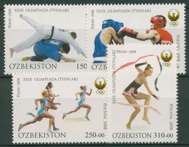Usbekistan 2008 Olympische Sommerspiele Peking 784/87 postfrisch