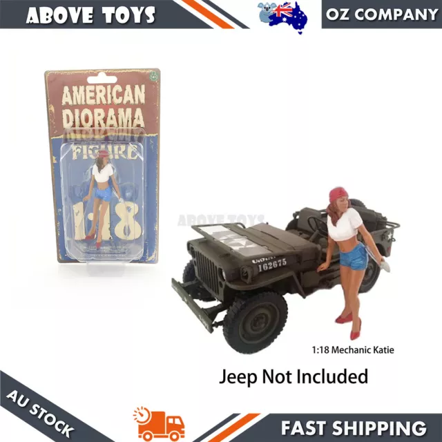 American Diorama 1:18 Scale Katie Mechanic Figure Accessory Model Toy Replicas