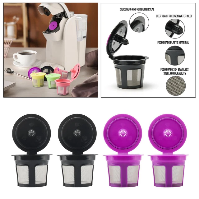 REUSABLE REFILLABLE K Cup Coffee Pod Filters for Keurig k80, k90, k155