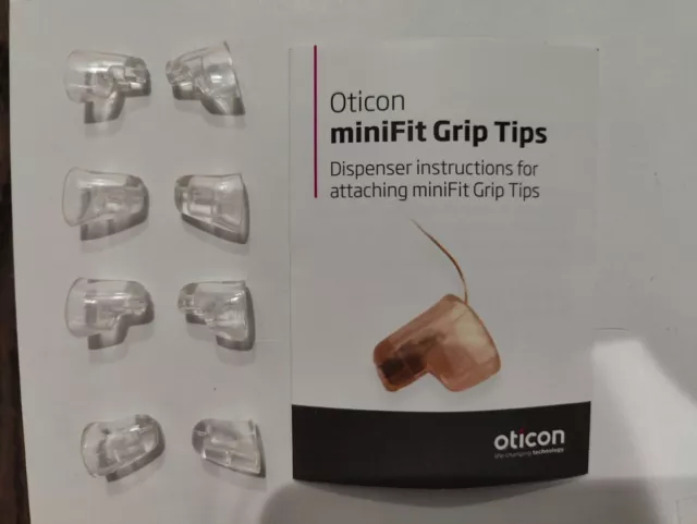 Oticon Grip Tips For MiniRITE Hearing Aids - Large/Small/Vented/No-Vent