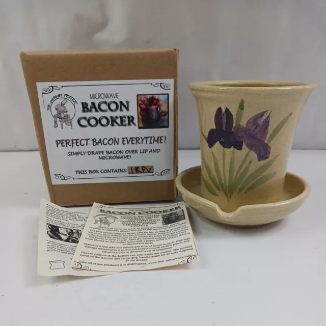Handmade Stoneware Microwave Bacon Cooker By Contemporary Pottery Handmade Stoneware Microwave Bacon Cooker By Contemporary Pottery