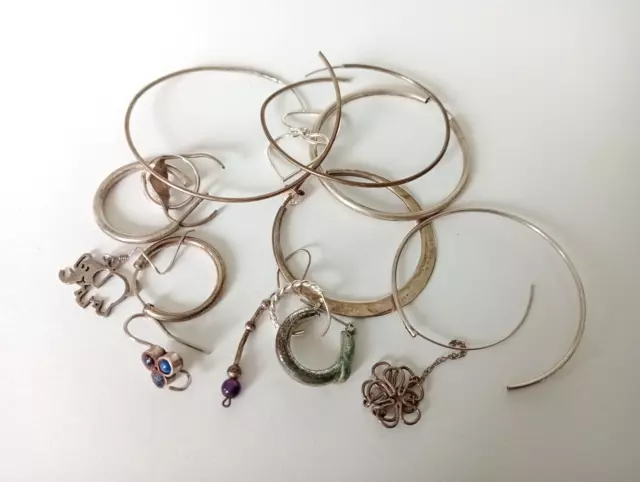 Job lot Vintage Silver Jewellery, for repair, crafting