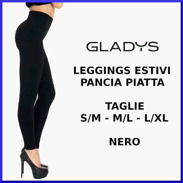 Leggings leggins da donna GLADYS in cotone pancia piatta estivi eleganti fuseaux