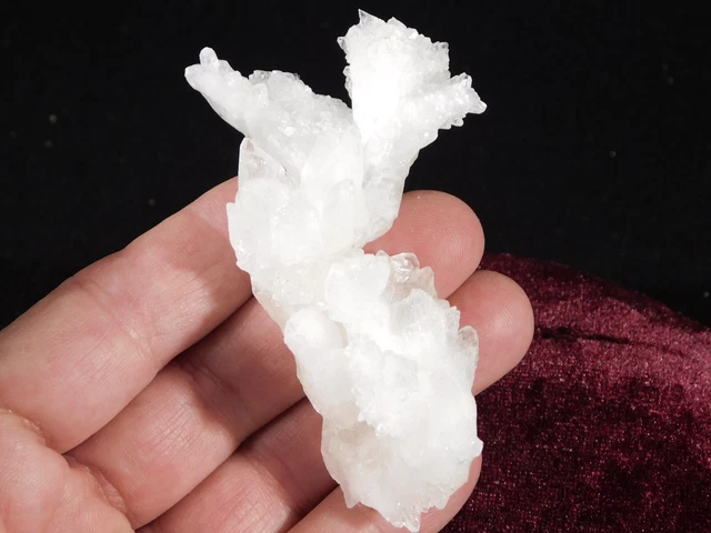 100% Natural Bright White CAVE Aragonite STALACTITE Crystal Cluster! 70.1gr