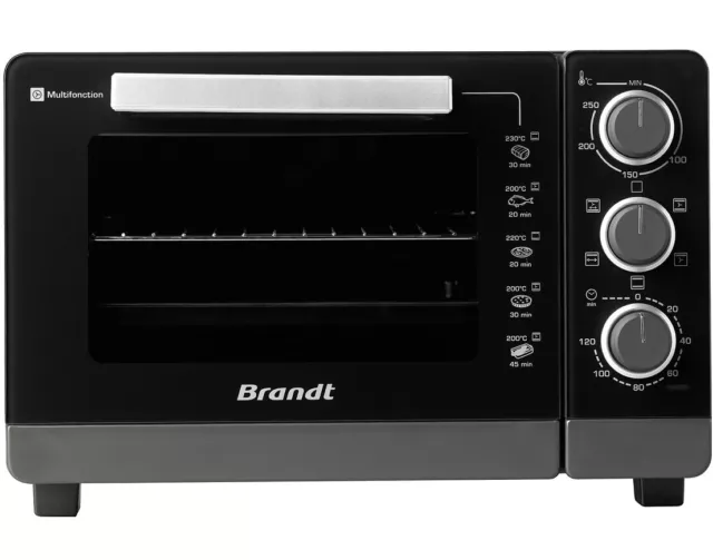 brandt four chaleur tournante 26l 1500w noir fc265mb