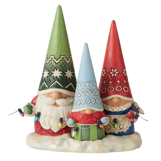 Jim Shore Together For Christmas Polyresin Gnome Family 6011157