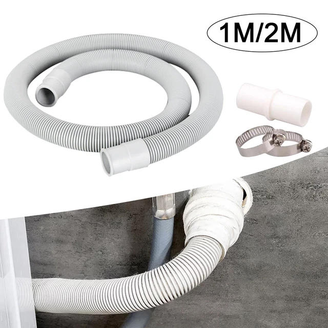 Drain Hose Seal Plug Kit Washing Machine Dishwasher Waste Pipe Extension 1.5m | UK