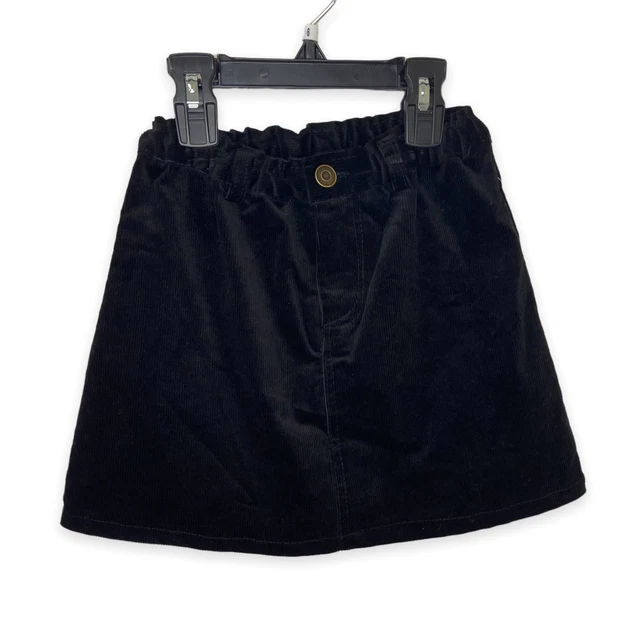 Chelsea & Violet Girls Black Corduroy Skirt NWT Size 6