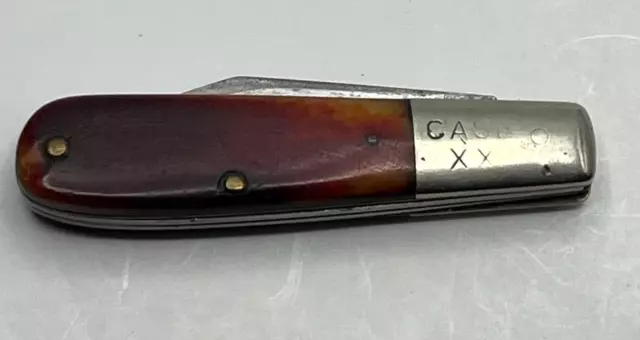 VINTAGE CASE XX 62009 1/2 Barlow 1965-1969 REDBONE 2 Carbon Steel Blade Knife