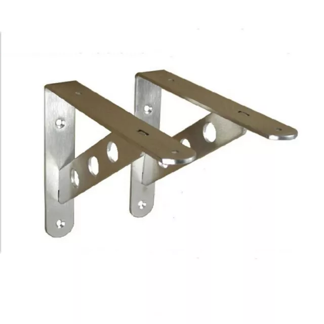 Stainless Steel Bracket Shelf Wall Shelf Brackets Support L shaped Triangular