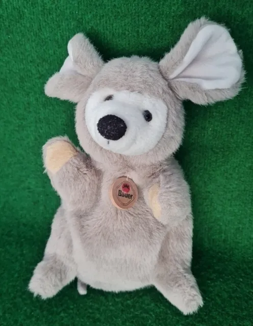 Maus Handpuppe - ca 26 cm - Kuscheltier - Bauer - Stofftier