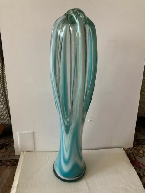 Studio Art Glass:Swirl Glass Vase,Scandinavia Glass,Murano Glass,Czech Glass