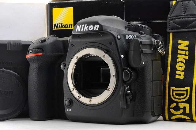 Nikon D500 Body SC 30,095 shots 20.9MP Digital Camera W/Lens [Mint in Box]