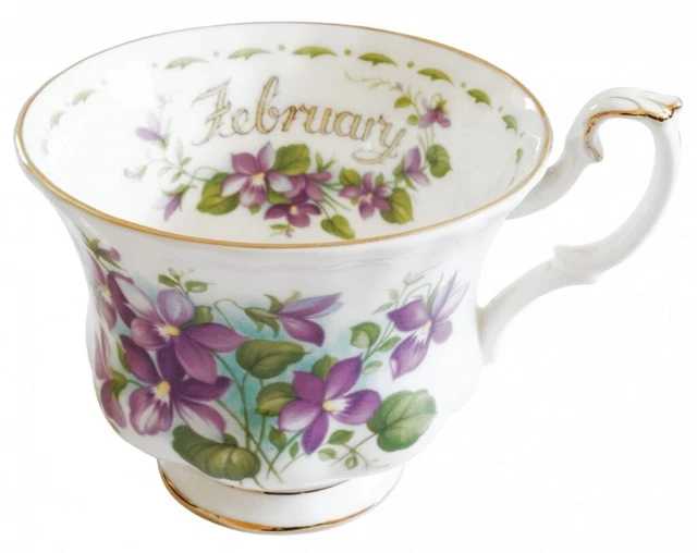 Royal Albert Flower of The Month February Tea Cup and Saucer 1st Quality 2