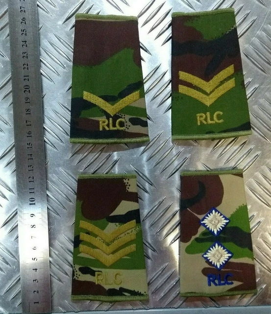 GENUINE BRITISH ARMY Woodland DPM Camo RLC Royal Logistic Corps Rank