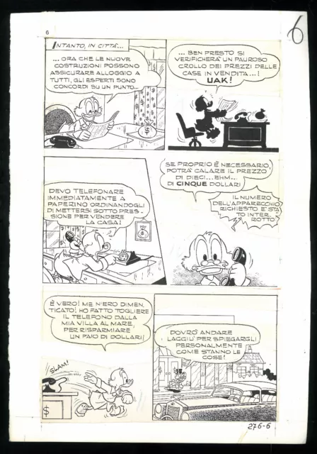 Onkel Dagobert - Walt Disney original Comic Druckvorlage  60J. alt 1