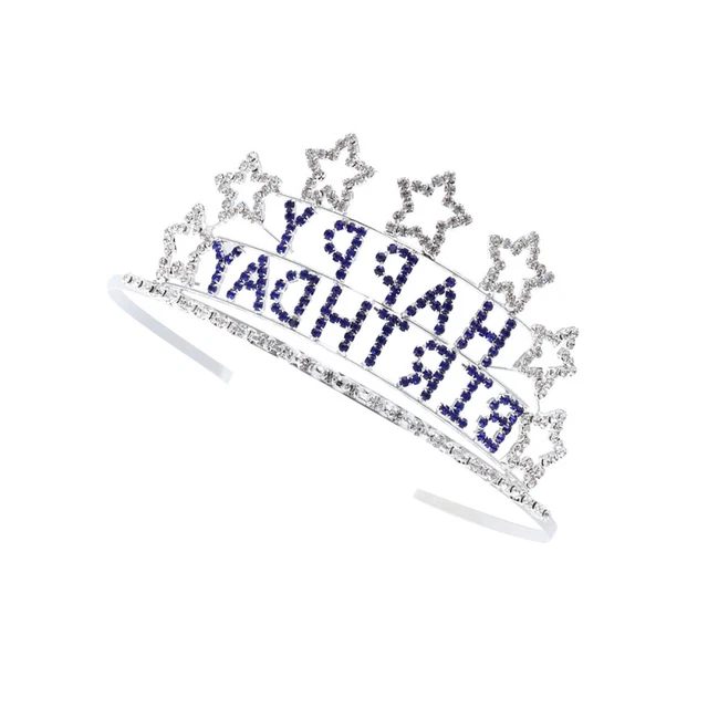 Couronne Princesse Teklemon - Tiare Baroque à Strass Pour Mariage Et Fêtes - Bijou De Cheveux Élégant