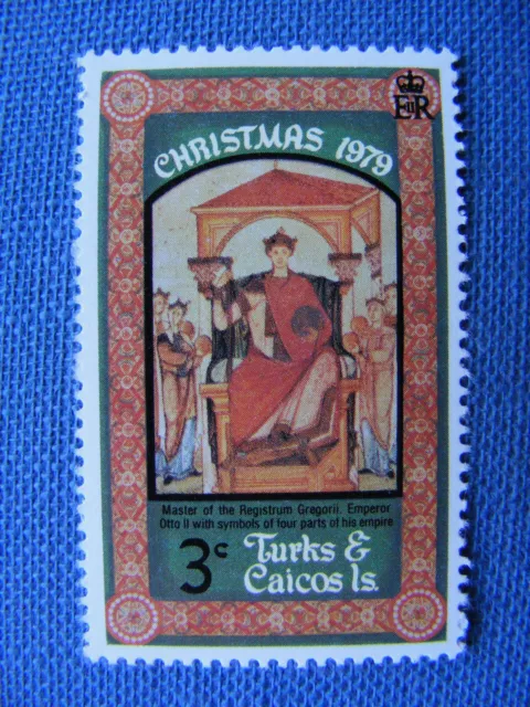 Briefmarke Weihnachten Christmas 1979 Turks- und Caicos Inseln 3 Cent Religion