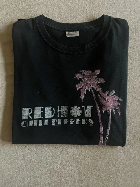 Vintage 2006 Red Hot Chili Peppers Palm Tree Tee Large  RHCP Punk Rock Band VTG