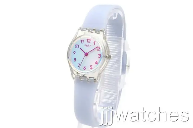 New Swiss Swatch CASUAL BLUE Petite Silicone Women Watch 25mm LK396 $70