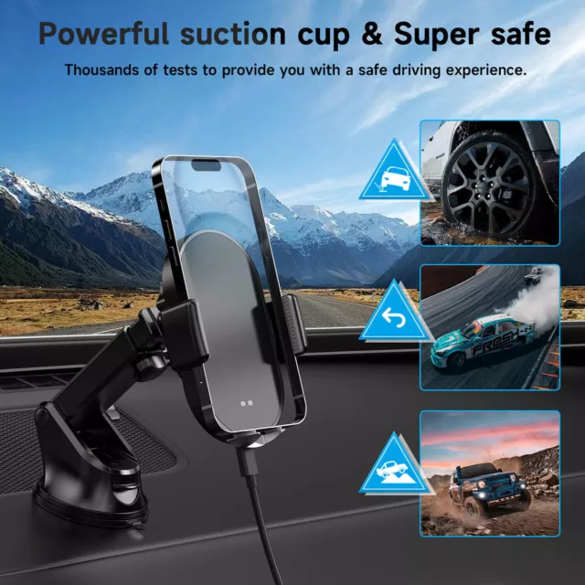 S141 360 In Car Mobile Phone Holder Dashboard Windscreen Suction Universal Mount 3