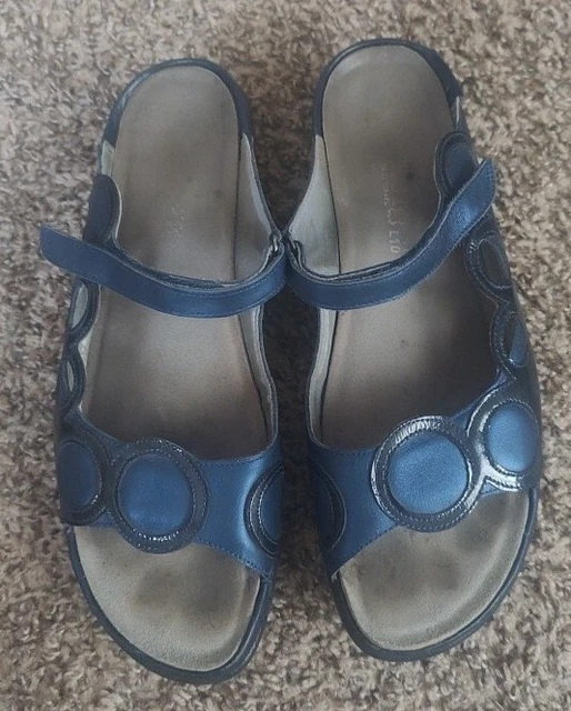 Naot Totara Women's Open Toe Sandal Slides Pewter Blue EU 41 US 11