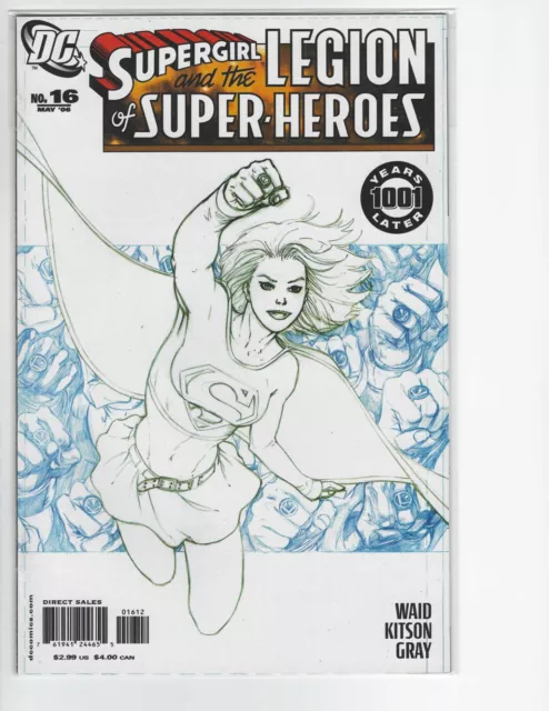 Supergirl & the Legion of Super-Heroes # 16, 2nd Printing Sketch Cover