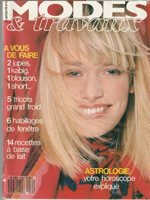 page poupées MODES ET TRAVAUX 12/1977 Marie Françoise, Jean Michel