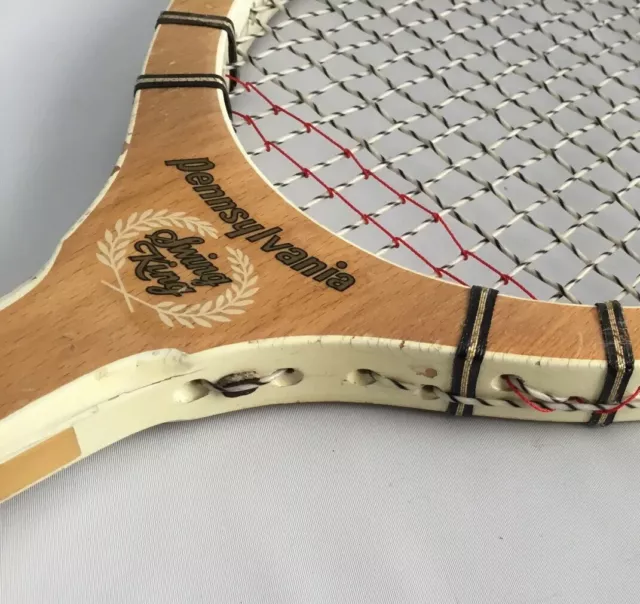 Vintage PENN Pennsylvania Swing King Tennis Racquet 1970’s Wood RARE COLLECTORS