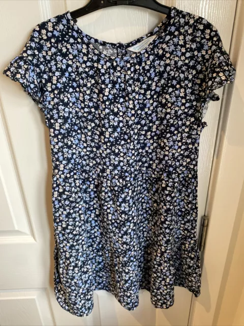 girls primark age 9-10 Navy Floral Summer Dress