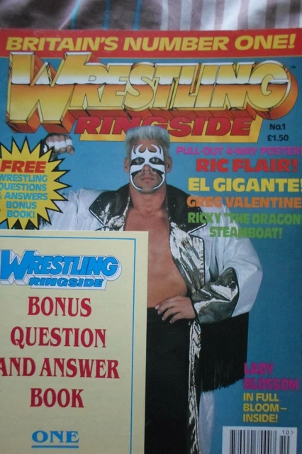 WRESTLING RINGSIDE MAGAZINE Issue 1. Very rare WCW WWF NWA WWE OLD ...
