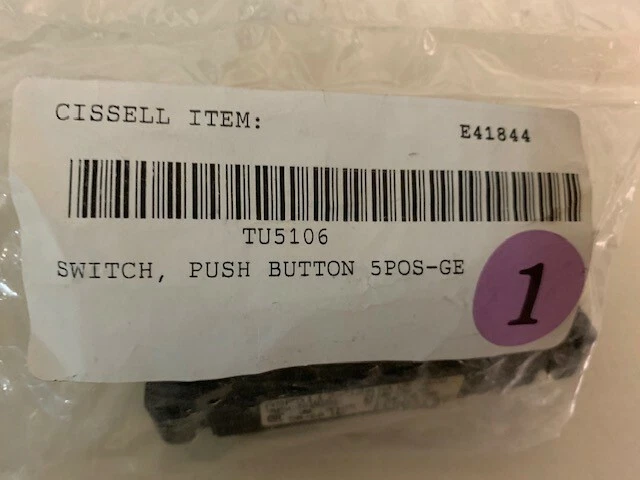 CISSELL CIS TU5106 Push Button Switch