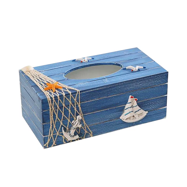 Decoración Vintage Caja de Papel Toallas de Papel Pinzas de Mantel
