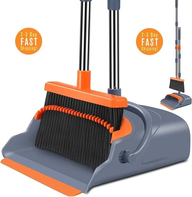 recogedor de basura recogedor para basuras con palo y escoba ajustable set Nuevo